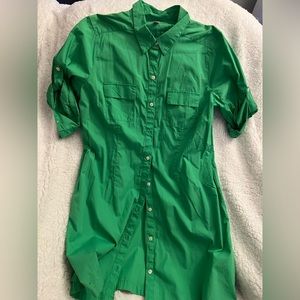 Old Navy Green button down shirt dress